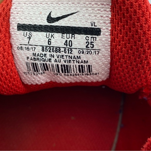 Nike Vapor # 852688-812 Baseball Cleats Red & White Men’s Size:7 - Picture 15 of 16